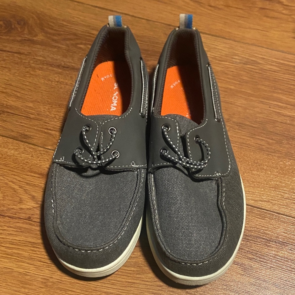 Sonoma Dark Gray Boat Shoes